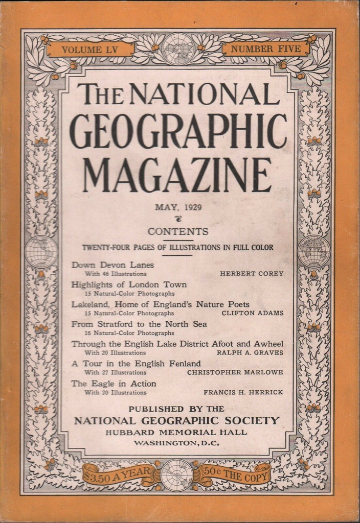 National Geographic May 1929 Down Devon Lanes 020617DBE2