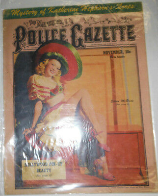 Police Gazette Magazine Katherine Hepburn & Eileen McBride November 1945 090114R