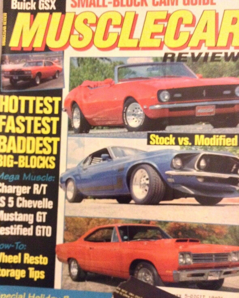 Muscle Car Review Magazine Big Blocks Charger R/t December 1991 093017nonrh