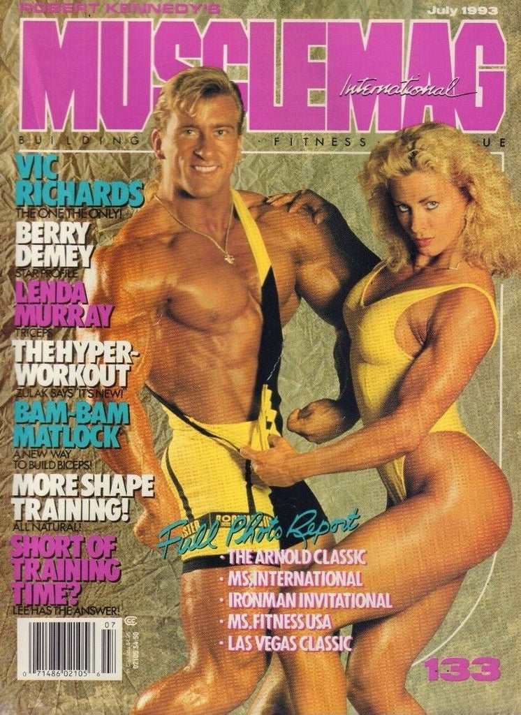 Musclemag International July 1993 Berry Demey, Lenda Murray 060817nonDBE