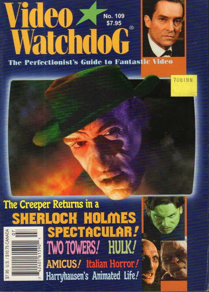 Video Watchdog no.109 Sherlock Holmes The Hulk Two Towers 021318DBE