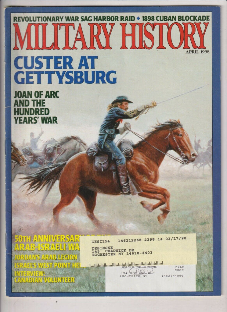 Military History Mag Cluster At Gettysburg Joan Of Arc April 1998 032720nonrh