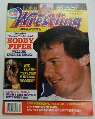 Inside Wrestling Magazine Roddy Piper & Ric Flair December 1988 092014R