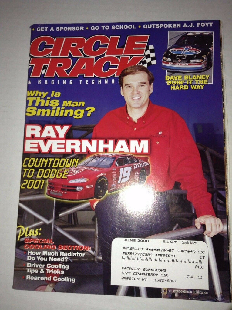 Circle Track Magazine Ray Evernham Dave Blaney June 2000 040417NONRH