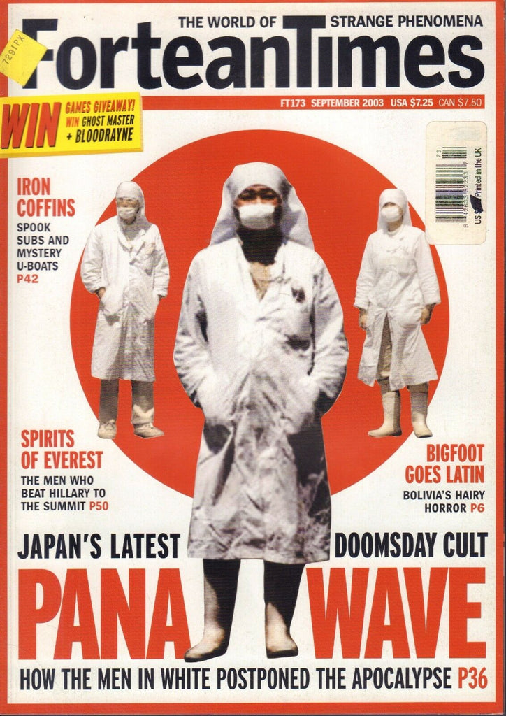 Fortean Times September 2003 Jake Horsley, Pana Wave, Iron Coffins 110917nonDBE