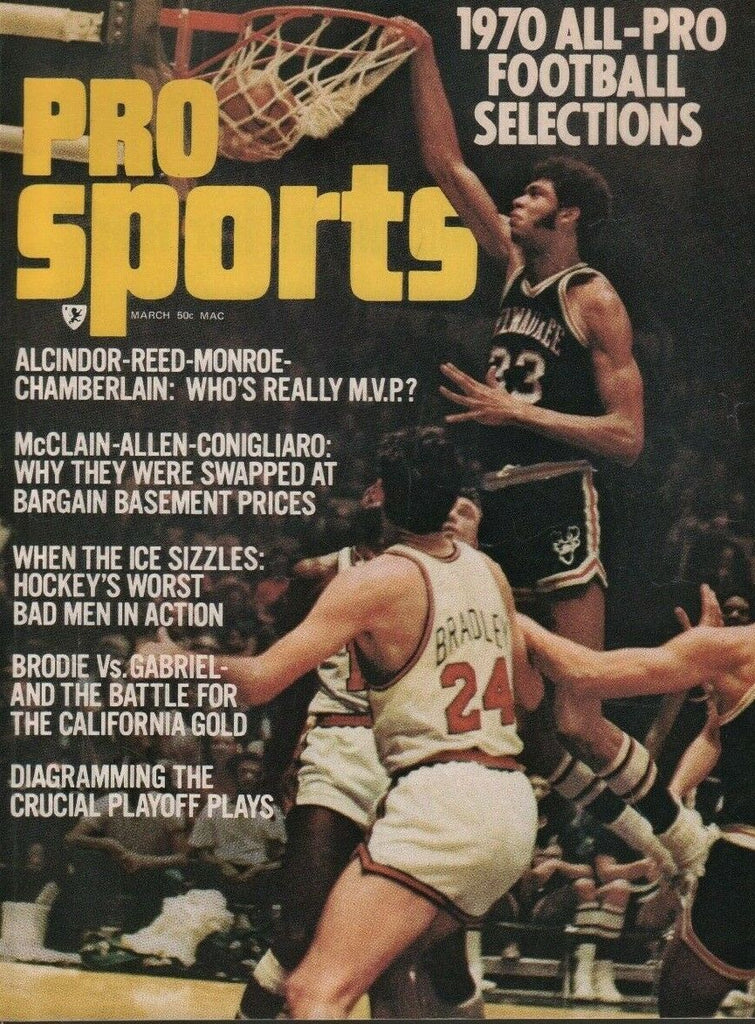 Pro Sports march 1971 Lew Alcindor Wilt Chamberlain 051619DBE