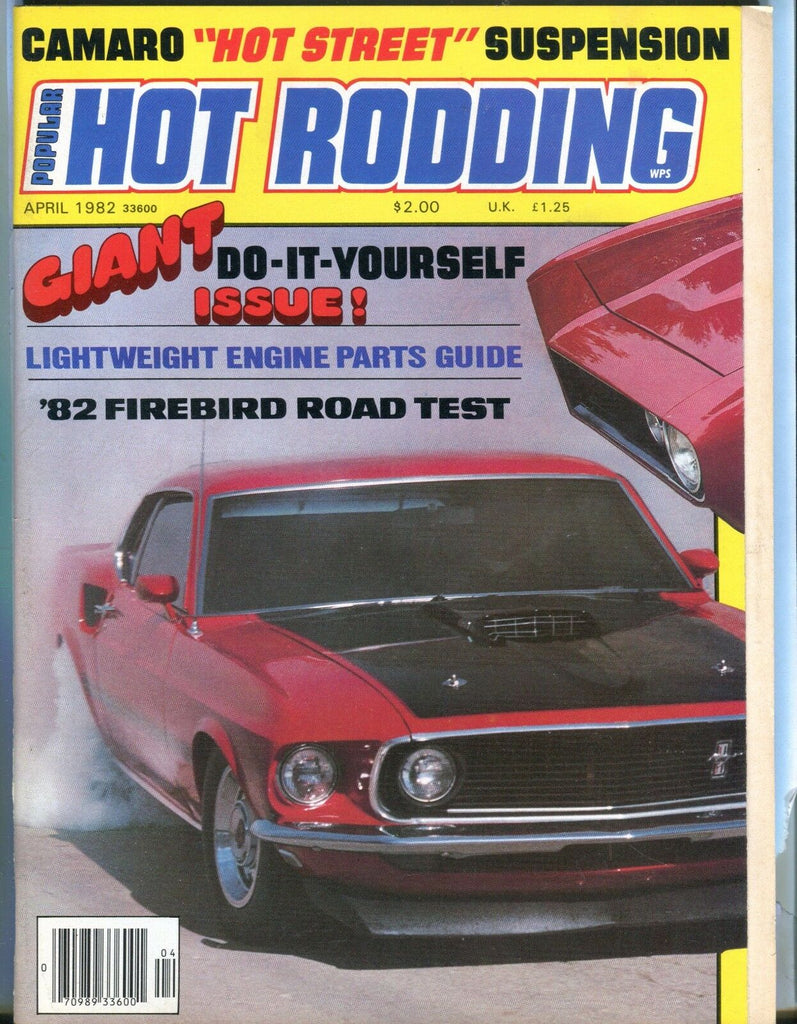 Popular Hot Rodding Magazine April 1982 Firebird EX No ML 031017nonjhe