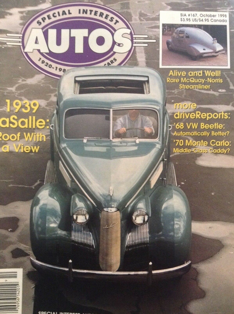Special Interest Autos Magazine 1939 LaSalle October 1998 042118nonrh