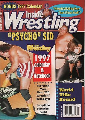 Inside Wrestling Holiday 1996 Sid Vicious, The Undertaker EX 012116DBE