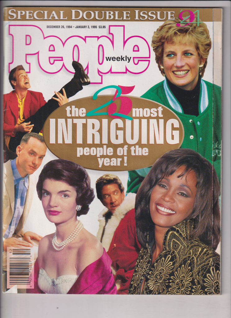 People Mag Jim Carrey Princess Diana Whitney Houston Dec/Jan 2, 1995 122019nonr