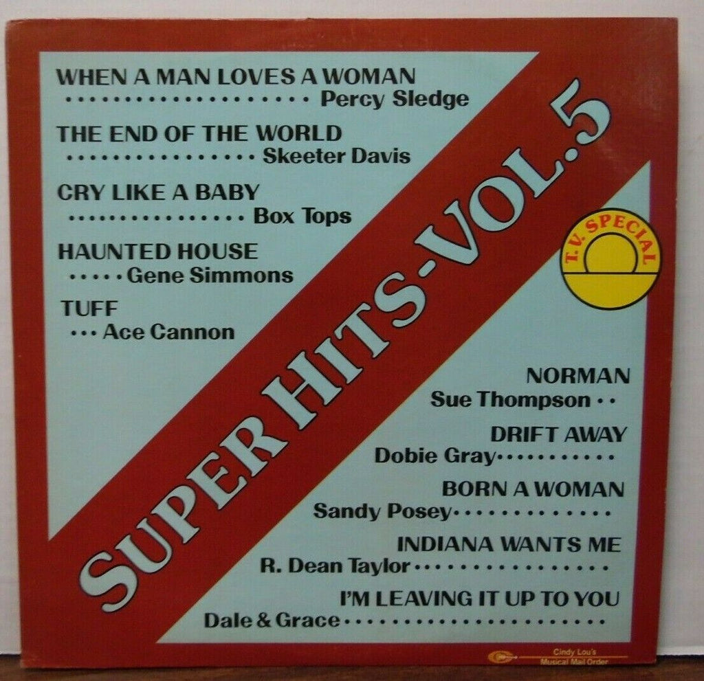Super Hits Vol 5 vinyl GT-0090 various artists and songs 020120LLE2