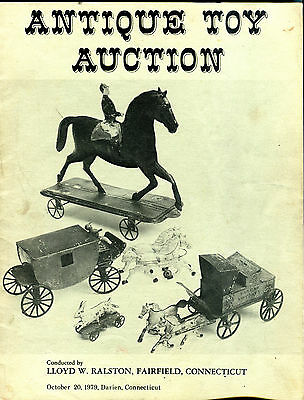 Antique Toy Auction Catalog October 20 1979 Llyod Ralston VG 081116jhe