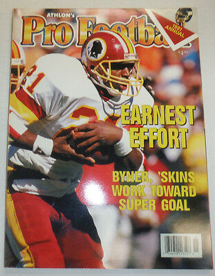 Pro Football Magazine Earnest Byner 'Skins 1991 121014R