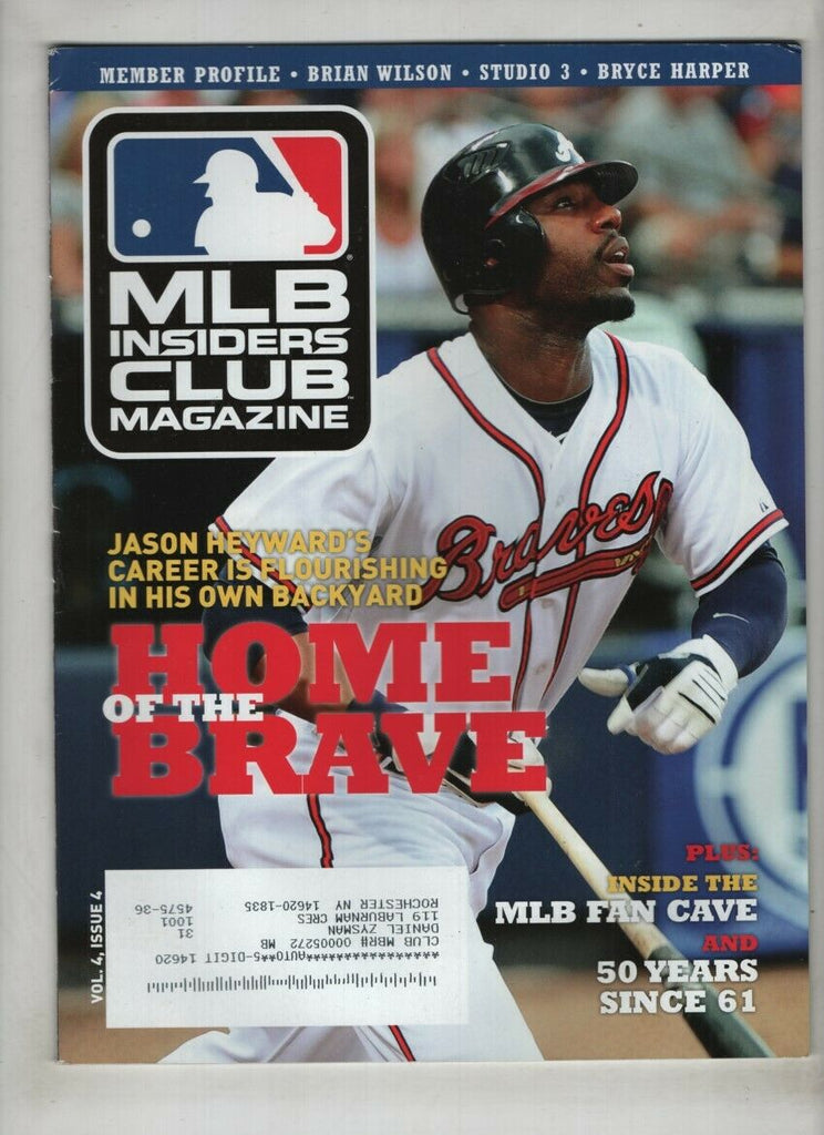 MLB Insider's Club Magazine Jason Heyward Vol.4 No.4 2011 021721nonr