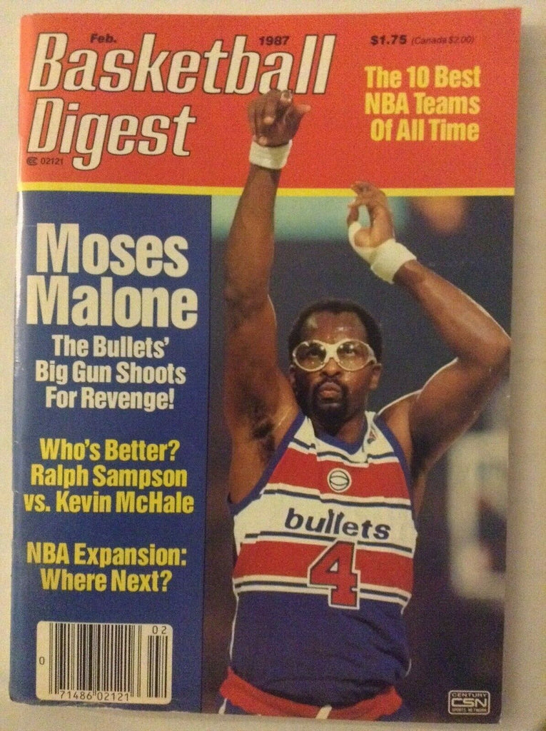 Basketball Digest Moses Malone Ralph Sampson February 1987 042519nonrh