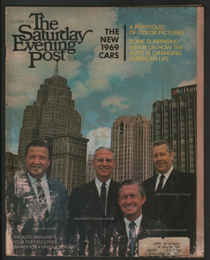 The Saturday Evening Post Mag Henry Ford James Roche October 5, 1968 010620nonr
