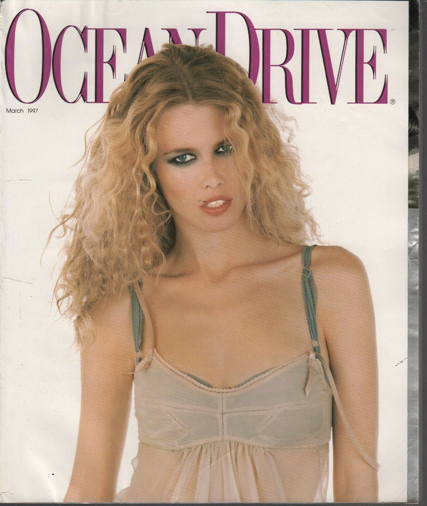 Ocean Drive March 1977 Claudia Schiffer Huggy Ragnarsson Fashion 091619AME