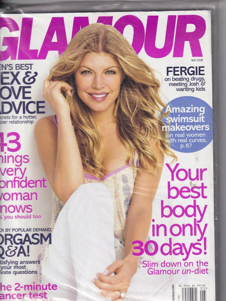 Glamour Magazine Fergie Love Advice SEALED May 2008 051719nonr