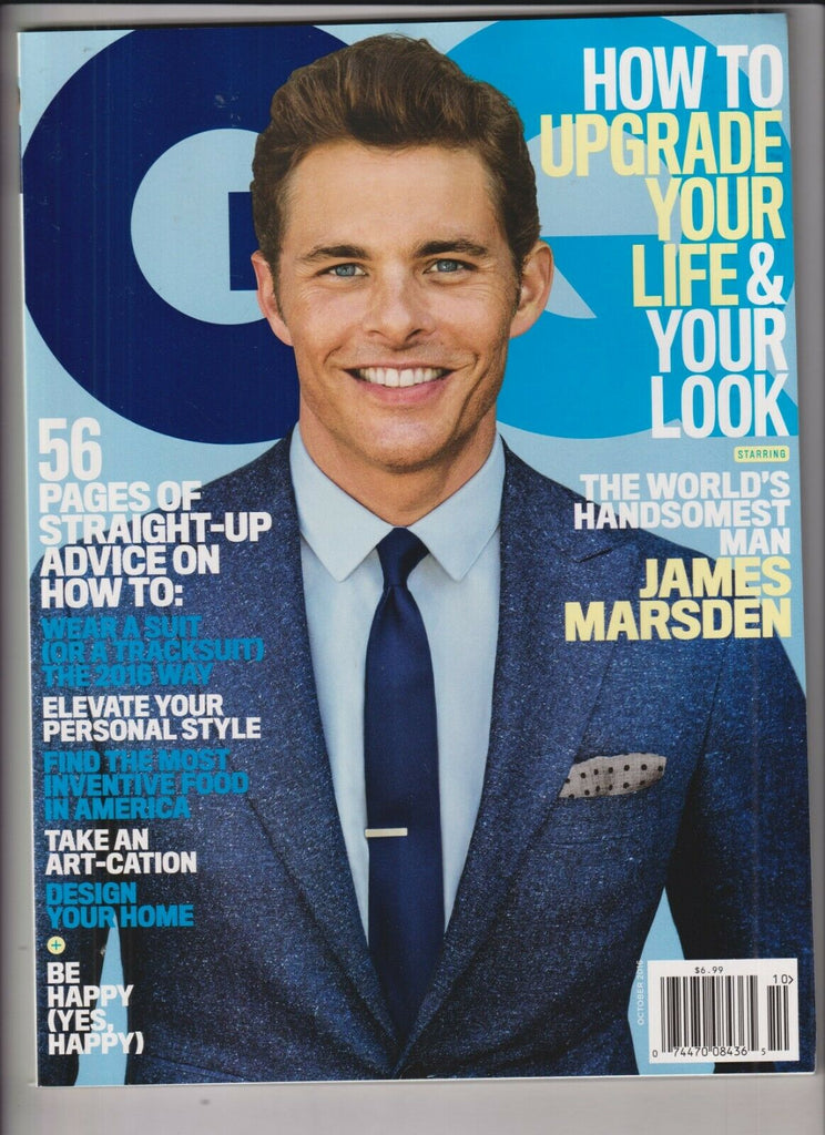 GQ Magazine James Marsden Upgrade Your Life October 2016 032420nonrh