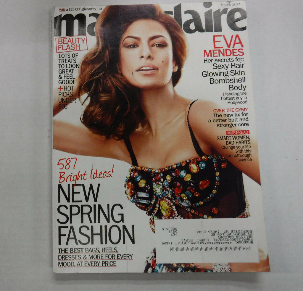 Marie Claire Magazine Eva Mendes Spring Fashion March 2012 111416R