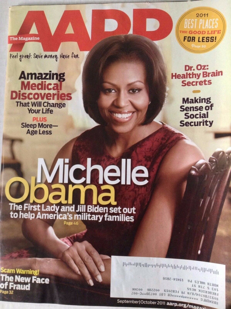 AARP Magazine Michelle Obama Medical Miracles Sept/October 2011 082317nonrh2