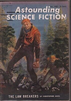 Astounding Science Fiction October 1959 Christopher Anvil VG 010516DBE