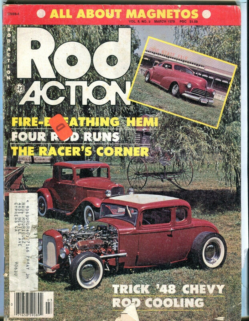Rod Action Magazine March 1979 '48 Chevy Rod Cooling VG w/ML 032017nonjhe