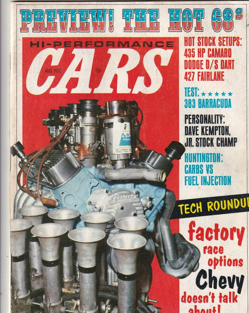 Hi-Performance Cars Mag Dave Kempton 383 Barracuda August 1967 102119nonr