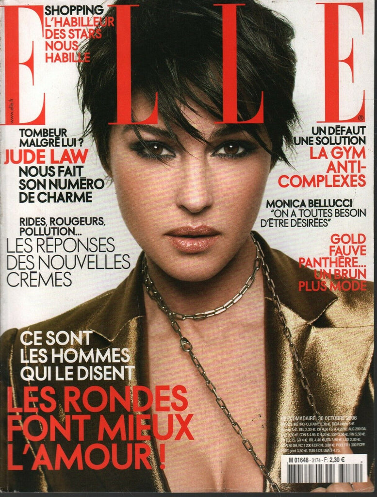 Elle French Fashion Magazine October 30 2006 Jude Law Monica Bellucci 101220ame2