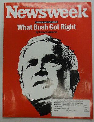 Newsweek Magazine George W. Bush Summer Double August 2008 052615R2