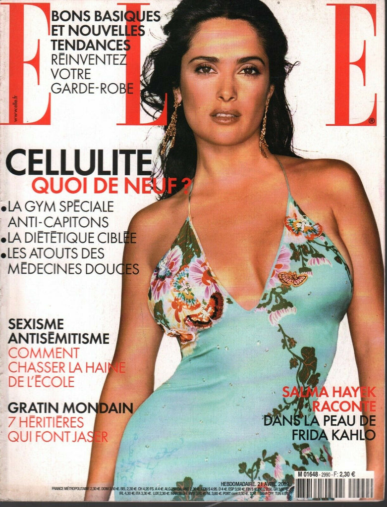 Elle French Fashion Magazine April 21 2003 Salma Hayek Frida Kahlo 091120ame2