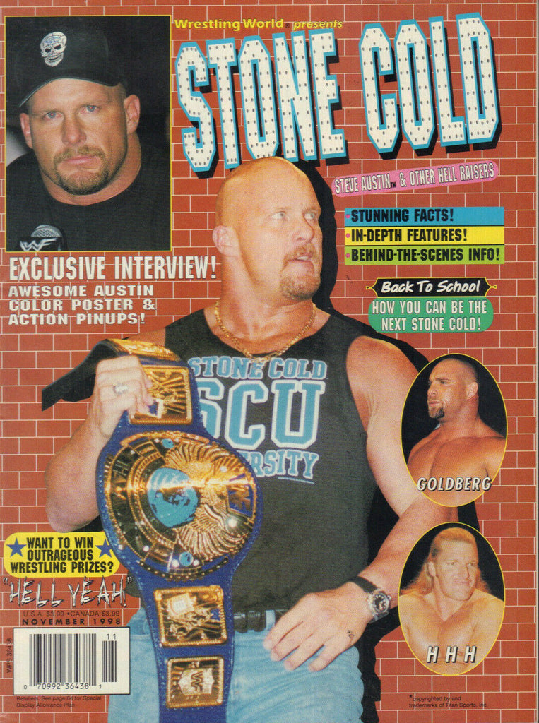 Stone Cold Magazine November 1998 Goldberg Triple H 042120DBE