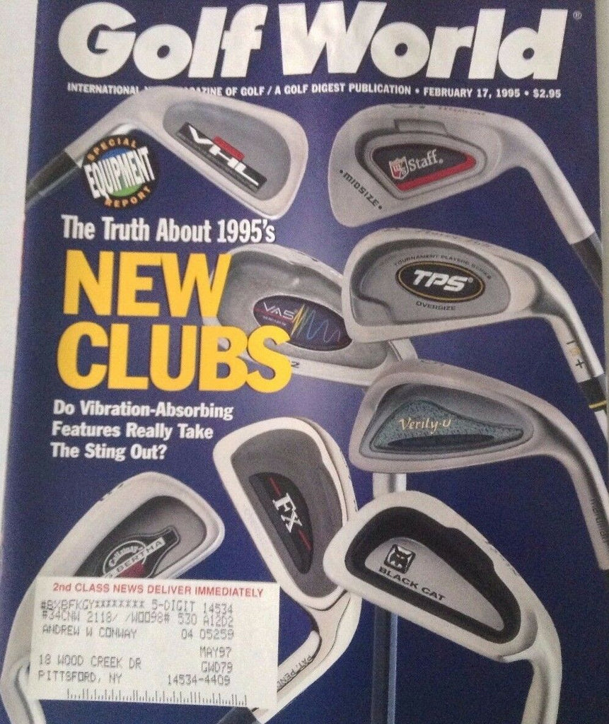 Golf World Magazine New Clubs Jacobsen February 17, 1995 072417nonrh