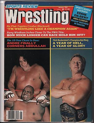 Sports Review Wrestling January 1984 Andre the Giant EX 120815DBE