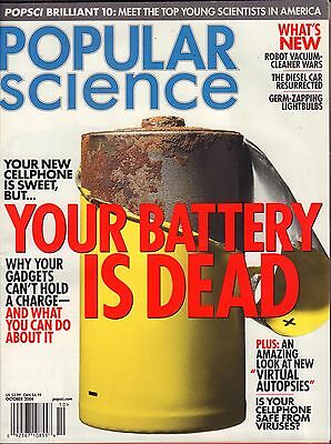 Popular Science October 2004 Your Battery is Dead VG 041816DBE