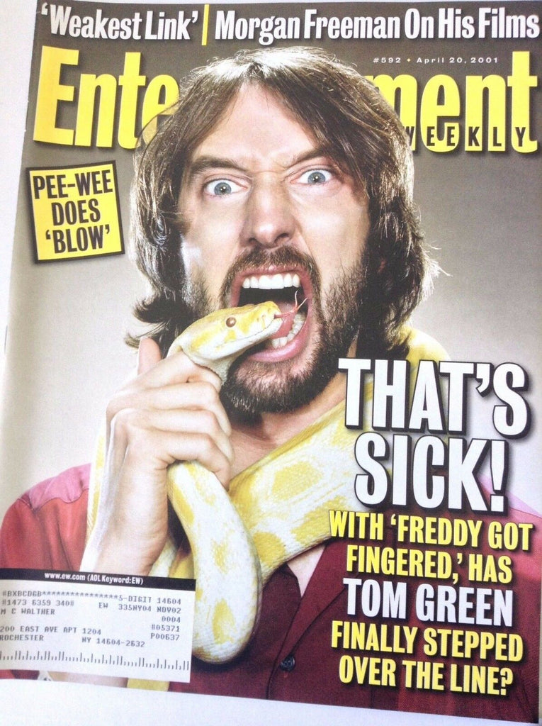 Entertainment Weekly Magazine Tom Green Pee-Wee Herman April 20 2001 051517nonrh