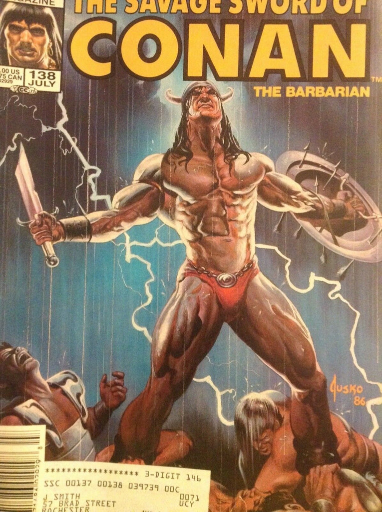 Savage Sword Of Conan Magazine Lair Of The Lizard No.138 July 1987 111518nonrh