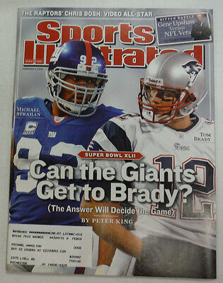 Sports Illustrated Magazine Tom Brady Michael Strahan February 2008 051315R