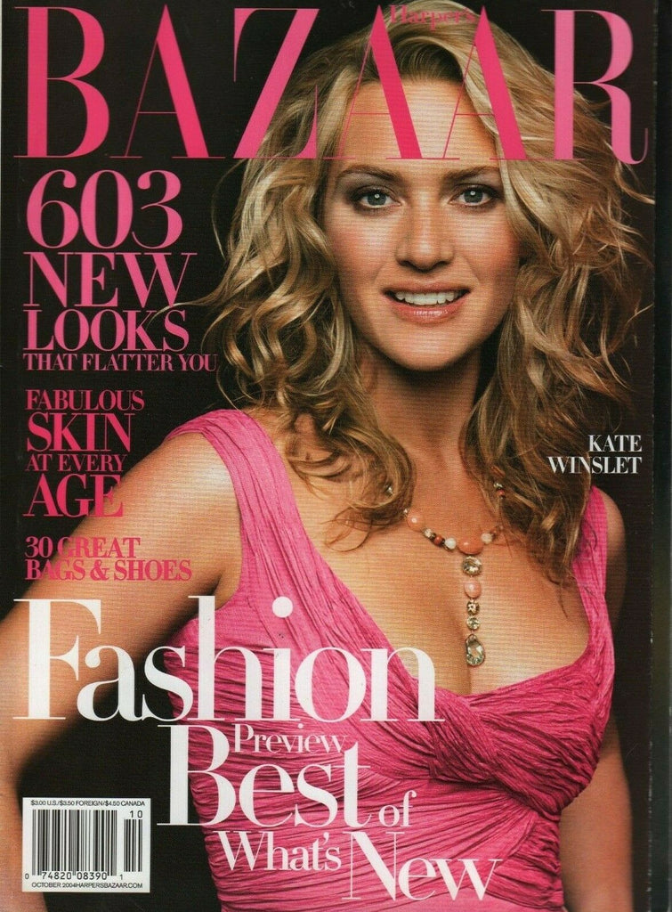 Harper's Bazaar October 2004 Kate Winslet Fashion Magazine 012220AME