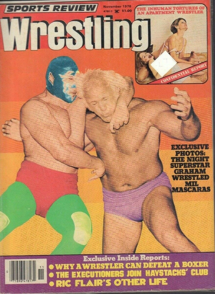 Sports Review Wrestling November 1976 Ric Flair Billy Graham 022019DBE