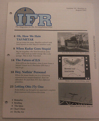 IFR Pilot Magazine TAF/METAR & ILS August 1997 FAL 061815R