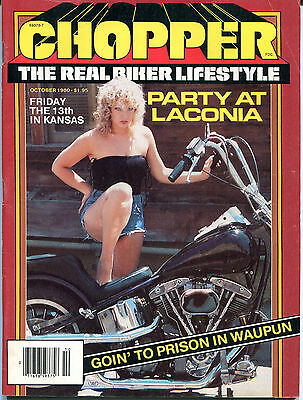 Chopper Magazine October 1980 Party At Laconia EX NO ML 121115jhe2