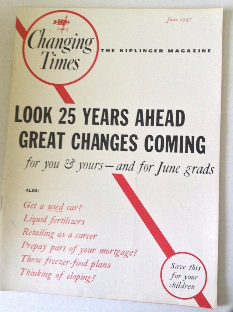 Changing Times Magazine 25 Years Ahead June 1957 051117nonrh