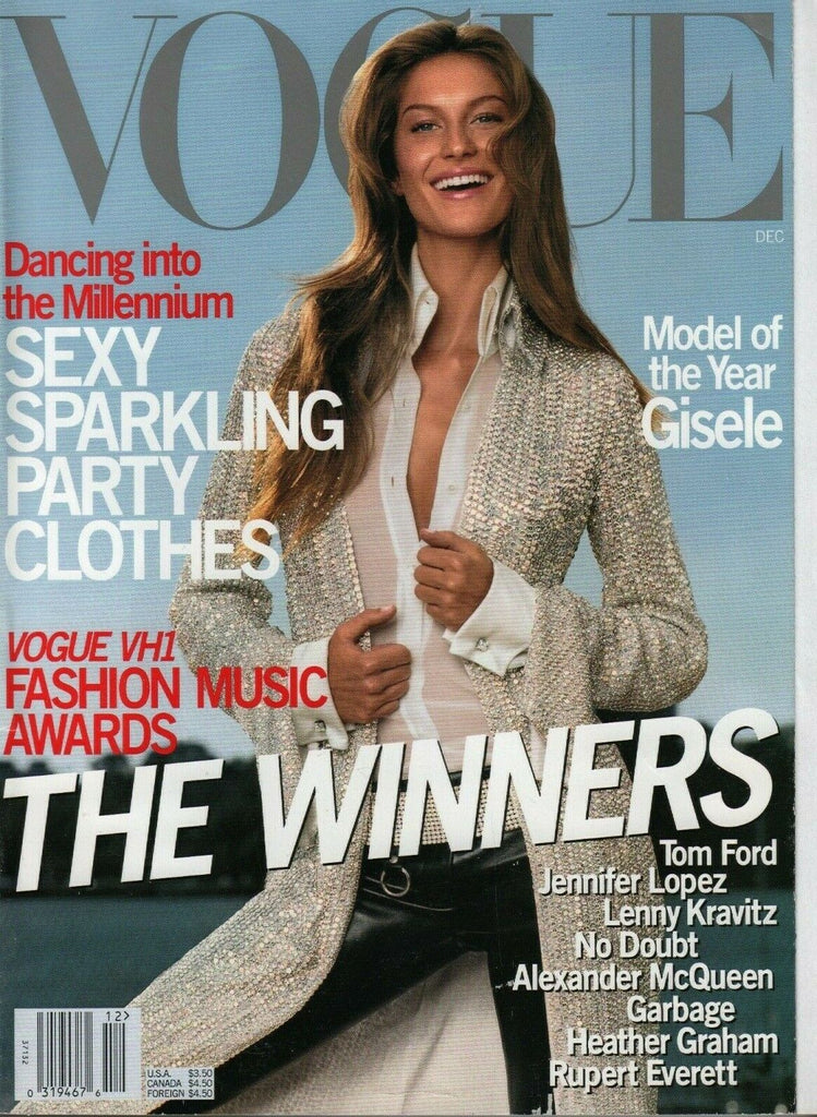 Vogue Fashion Magazine December 1999 Gisele Tom Ford Jennifer Lopez 031120AME