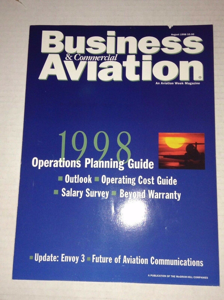 Business & Commercial Aviation Magazine Guide & Envoy 3 August 1998 FAL 111916RH
