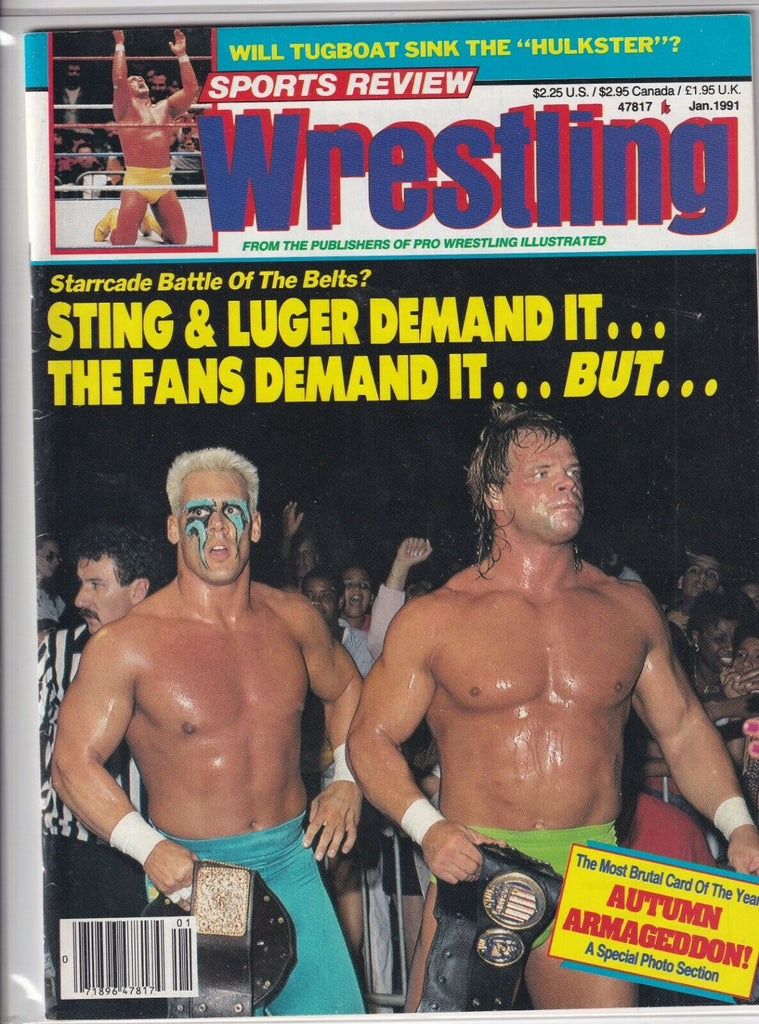 Sports Review Wrestling Sting Lex Luger January 1991 060419nonr
