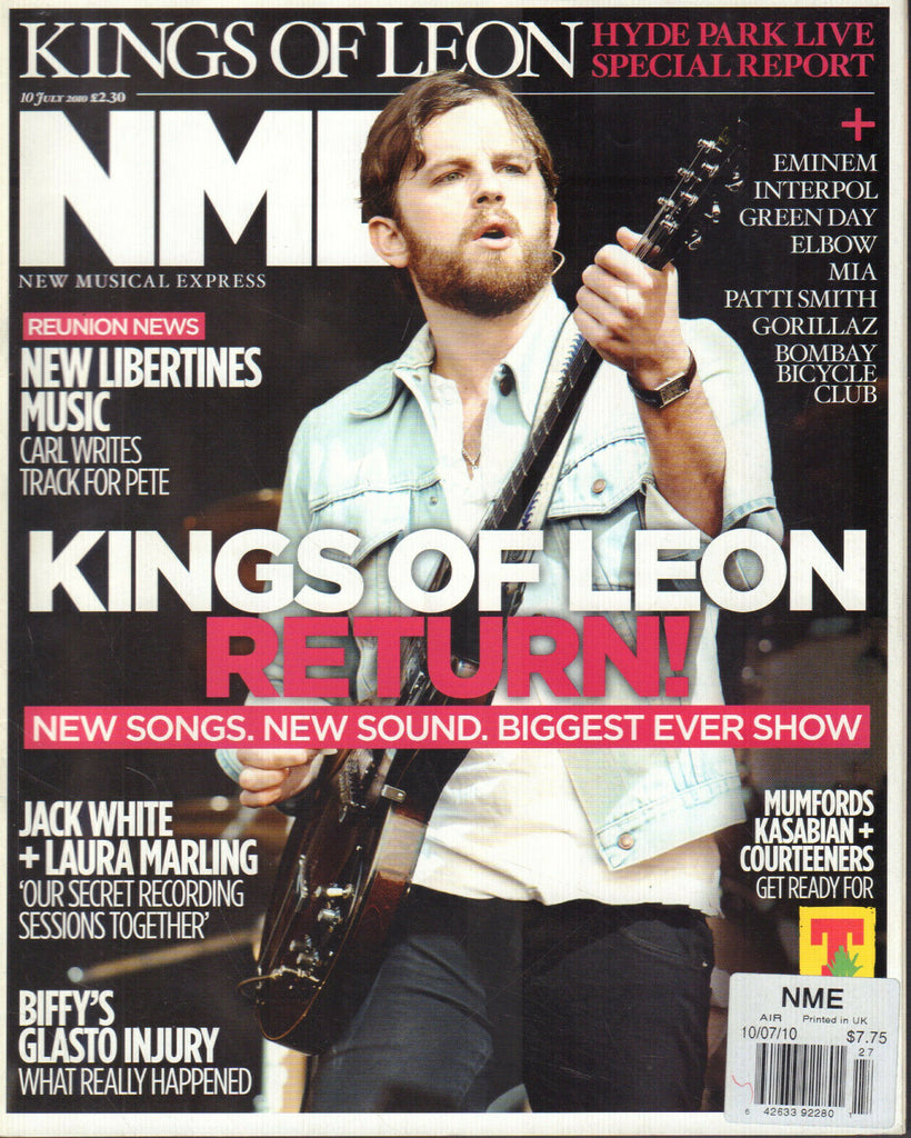 New Musical Express July 2010 Kings of Leon Jack White 041420DBE