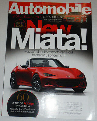Automobile Magazine New Miata & 60 Years Of Ferrari November 2014 120514R