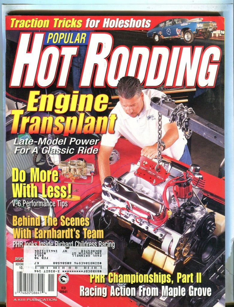 Popular Hot Rodding Magazine Nov. 1997 Richard Childress EX w/ML 031717nonjhe