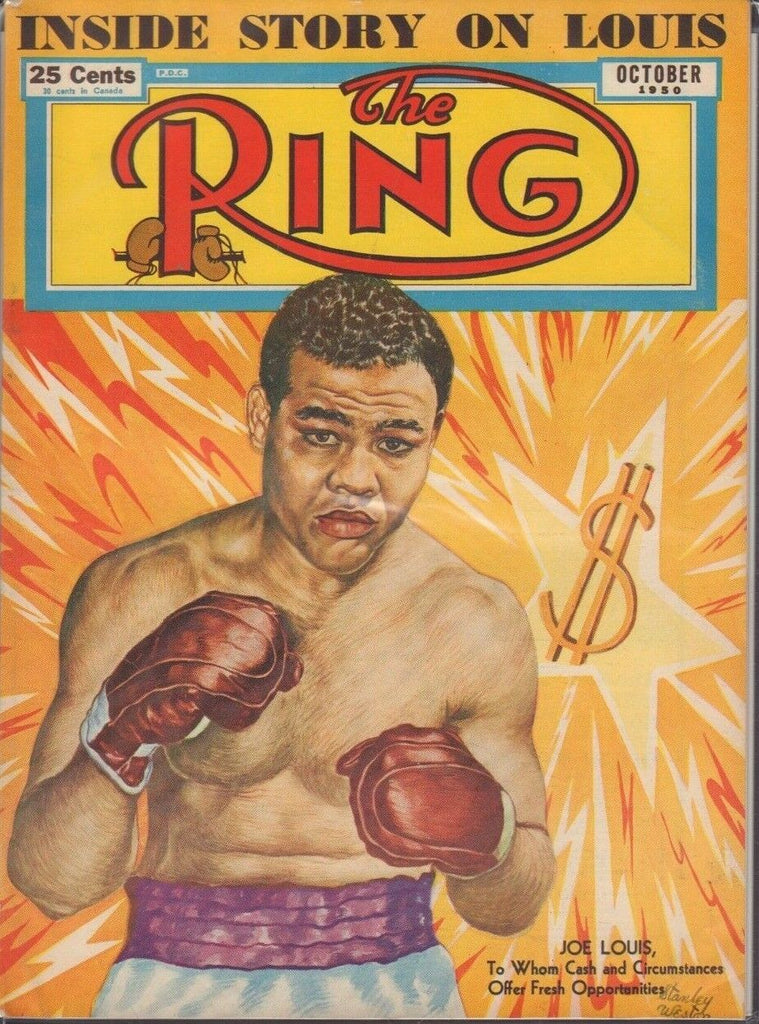 The Ring October 1950 Joe Louis Inside Story 020519DBE